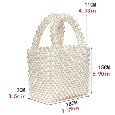 Bolso de Mano Elegante con Perlas - Estilo Europeo Multiuso - Image 8