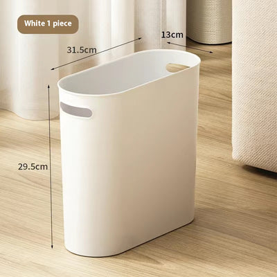 Basurero Compacto con Tapa para Baño - Contenedor de Almacenamiento Estrecho - Image 6
