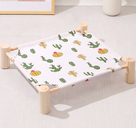 Cama de Madera Maciza para Perros Extraíble y Lavable - Image 14