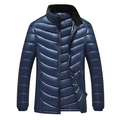 Abrigo Acolchado Largo para Hombre Talla Grande - Image 2
