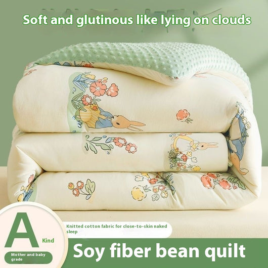 Edredón de Fibra de Soya Acolchado Terciopelo para Invierno - Image 3