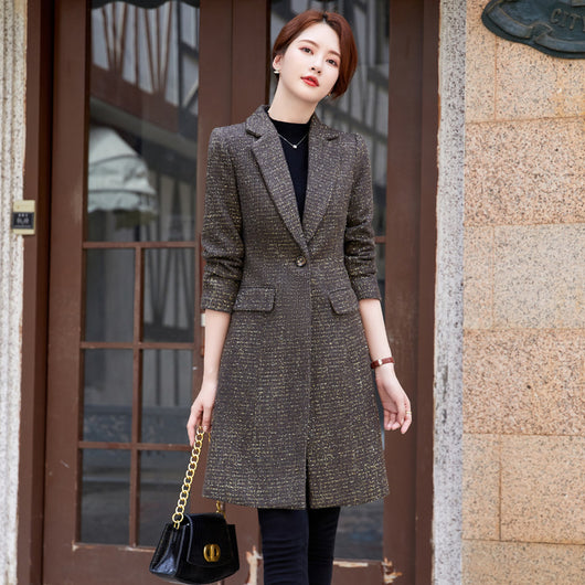 Gabardina Negra Midi para Mujer - Image 4
