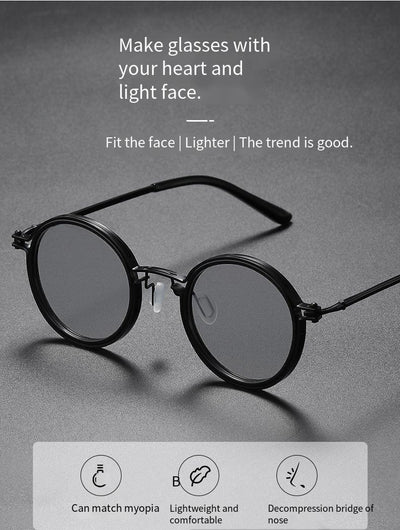 Gafas de Sol Redondas Punk Metal para Hombre - Image 15