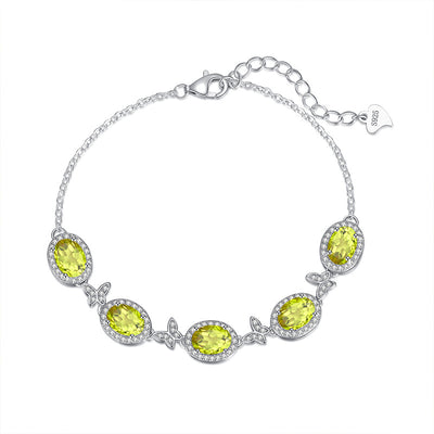 Pulsera de Plata 925 con Cristal Natural y Mariposa Incrustada - Image 9