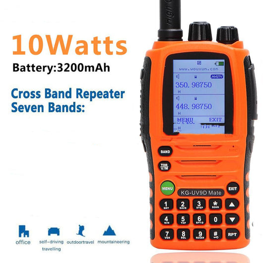 Walkie-talkie Profesional de Aviación 10W con Pantalla de Siete Segmentos - Image 6