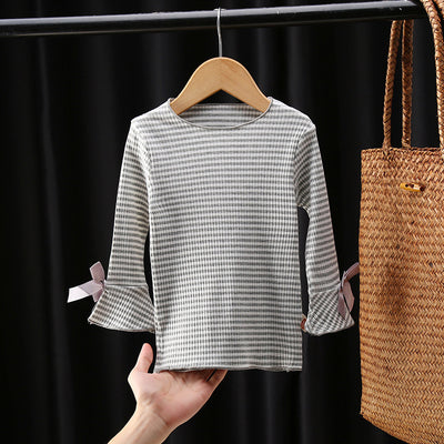 Camisa Básica de Algodón con Rayas para Primavera y Otoño - Image 7