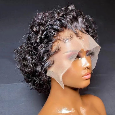 Peluca Rizada con Encaje Frontal - Estilo Natural y Versátil - Image 6