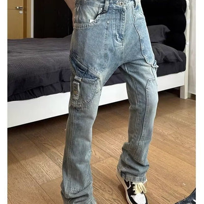 Pantalones de Trabajo Estilo Retro Americano para Hombre - Image 5