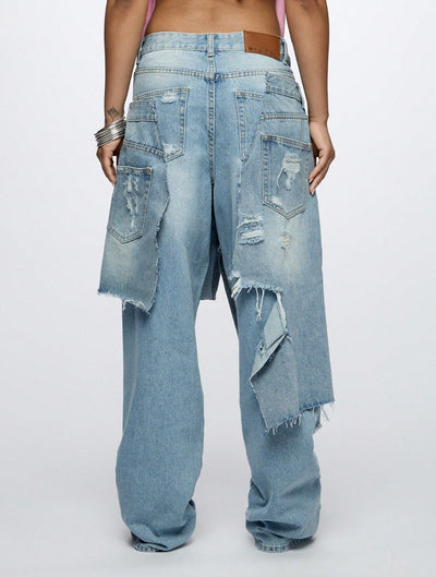Jeans Rotos Hip Hop Oversized de Moda Urbana - Image 12