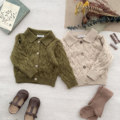 Conjunto de Cardigan y Jumper Unisex Estilo Europeo para Bebé - Image 10