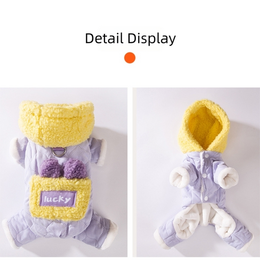 Abrigo Cálido para Perros y Gatos con Bolsillos - Ropa de Algodón para Mascotas en Otoño e Invierno - Image 24