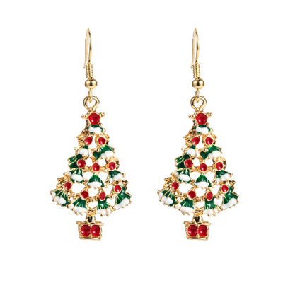Aretes Asimétricos Copo de Nieve Navideños Serie Nueva - Image 11