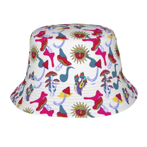 Gorra Pescador Hongos Psicodélicos Efecto Espejo - Image 47