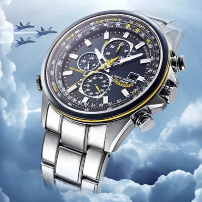 Reloj Casual para Hombre con Seis Agujas y Correa de Acero Inoxidable - Image 7