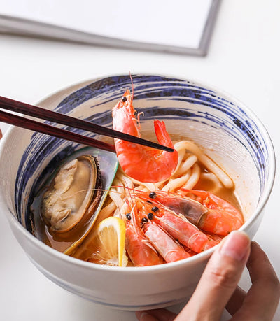 Tazón de Fideos Lamian de Cerámica Artesanal Importado de Japón - Image 28