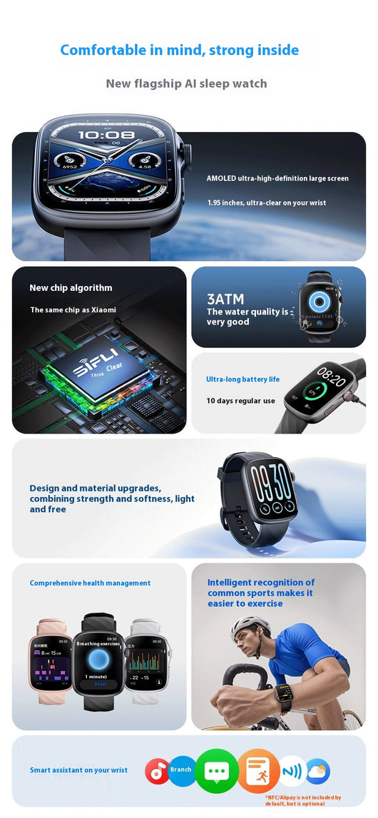 Reloj Deportivo Inteligente GTS10 con Análisis de Sueño IA - Image 24