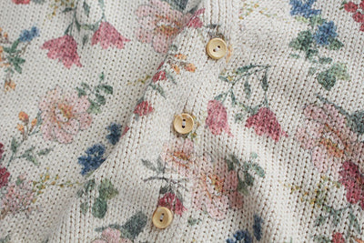 Cardigan Tejido con Estampado y Cuello en V de Manga Larga - Image 13