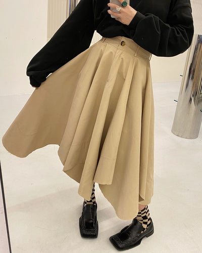 Falda Slim de Cintura Alta con Diseño Irregular - Image 14