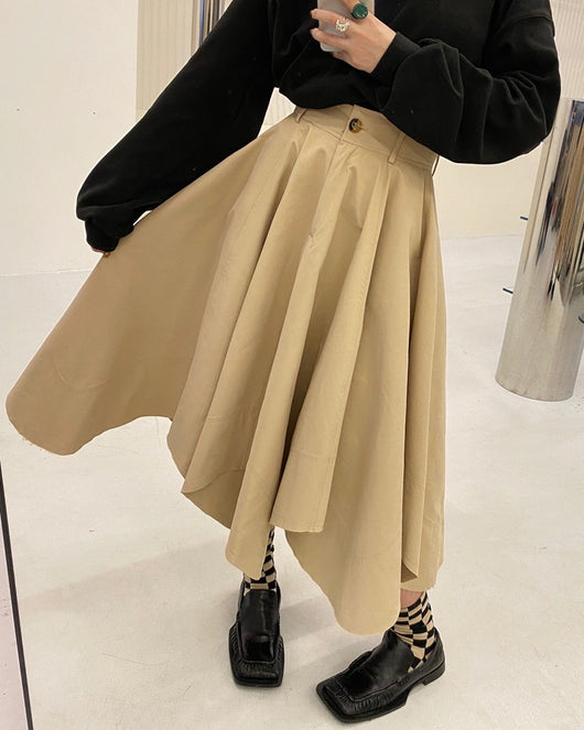 Falda Slim de Cintura Alta con Diseño Irregular - Image 14