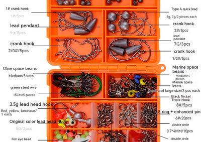 Kit Completo de 257 Accesorios para Pesca - Anzuelos, Señuelos y Equipos Texas - Image 29