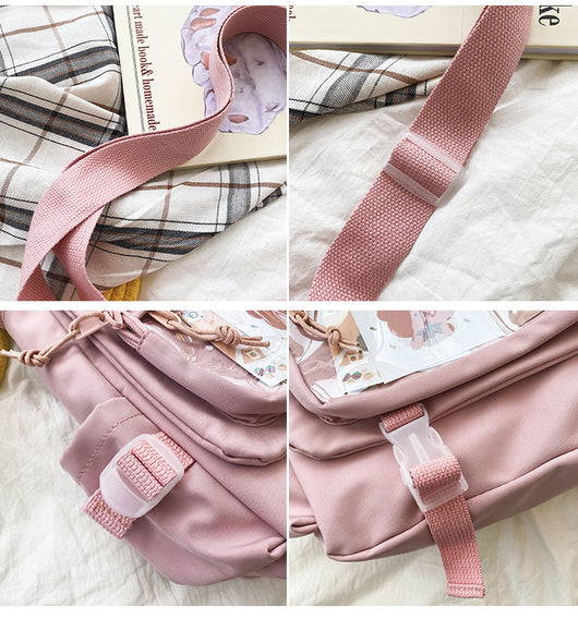 Bolsa Crossbody Harajuku con Ventana Transparente - Image 14