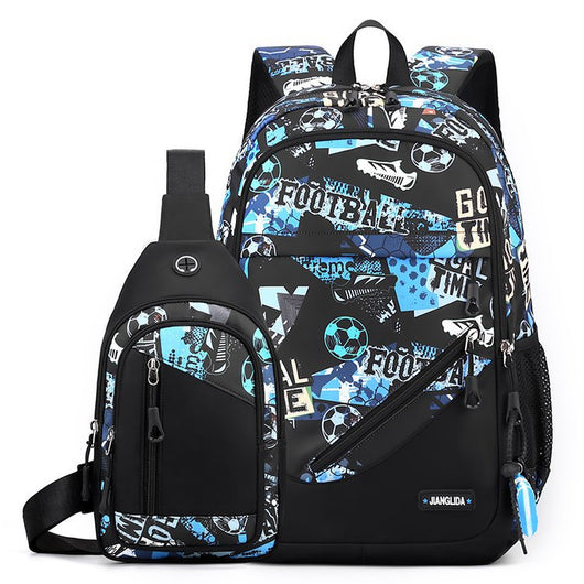 Set de Mochila y Bolsa Pectoral para Hombre - Image 9