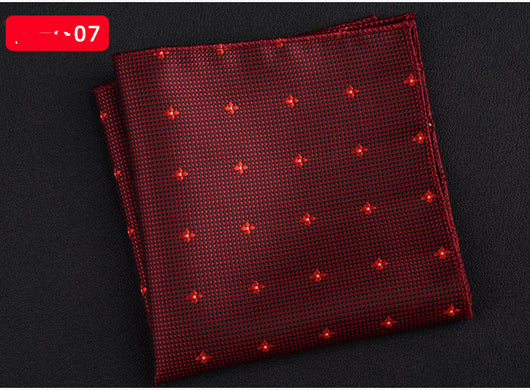 Pañuelo Cuadrado Retro con Bordado Texturizado para Hombre - Image 48