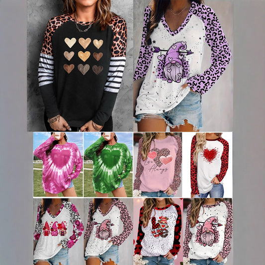 Playera Navideña Estampada Talla Grande para Mujer, Manga Larga - Image 2