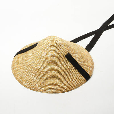 Sombrero de Paja Trenzado con Correas - Protección Solar Elegante - Image 4