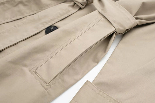 Abrigo Tipo Trench Doble Botonadura con Cinturón - Image 12