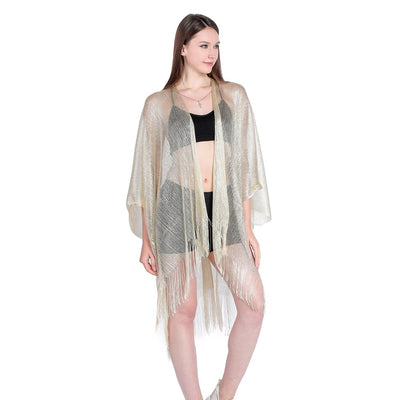 Blusa Playera con Cintas Doradas y Plateadas - Protección Solar Elegante - Image 72