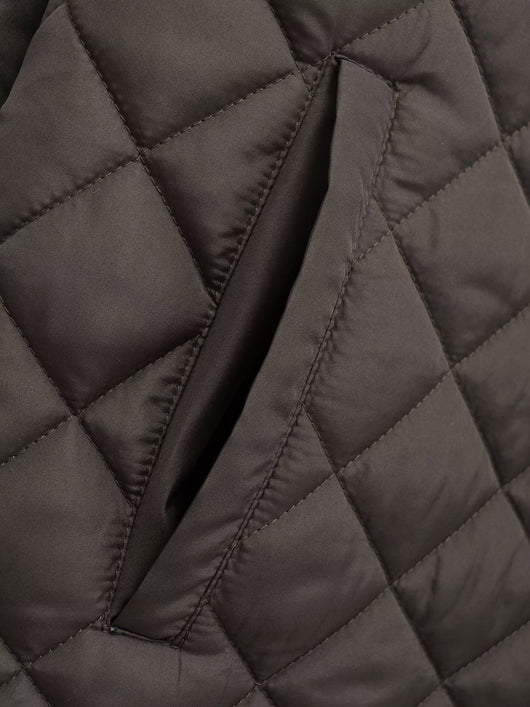 Abrigo Acolchado para Mujer con Solapa y Diseño Rombo - Cálido y Versátil - Image 19