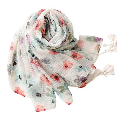 Pañuelo Protector Solar de Algodón y Lino para Mujer - Image 5