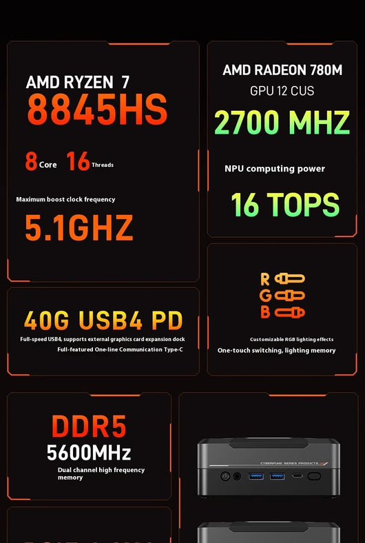 Computadora Gaming de Alto Rendimiento Dual-Red 8 Núcleos para 4K - Image 11