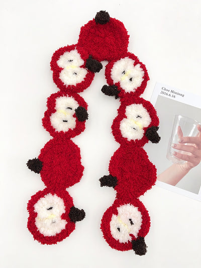 Bufanda Navideña Otoño-Invierno con Diseño de Manzana Tejida - Image 16