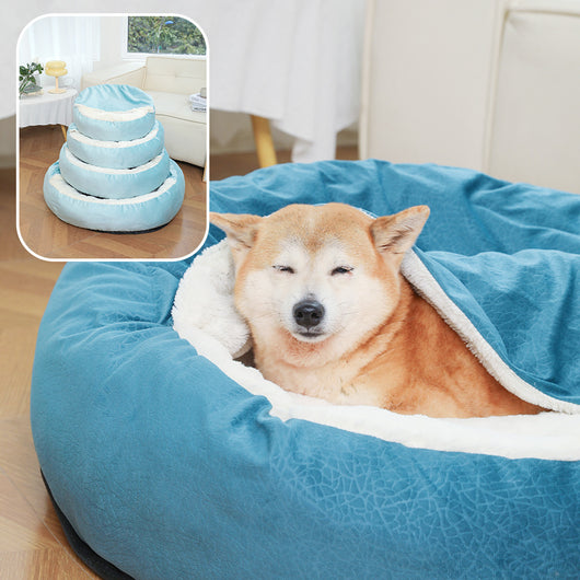Cama Ortopédica para Perros y Gatos con Manta Térmica y Capucha - Image 14