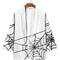 Bata Cardigan Tres Cuartos con Diseño de Telaraña para Hombre