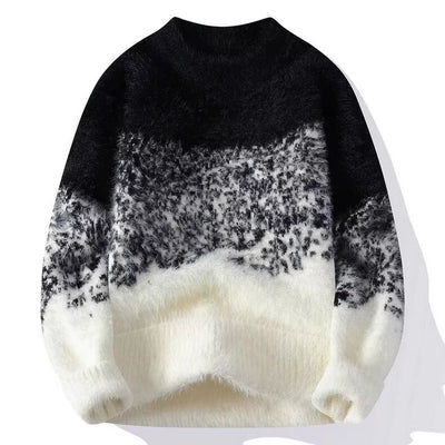 Suéter de Forro Polar Degradado para Hombre - Tejido Tipo Mink - Image 12
