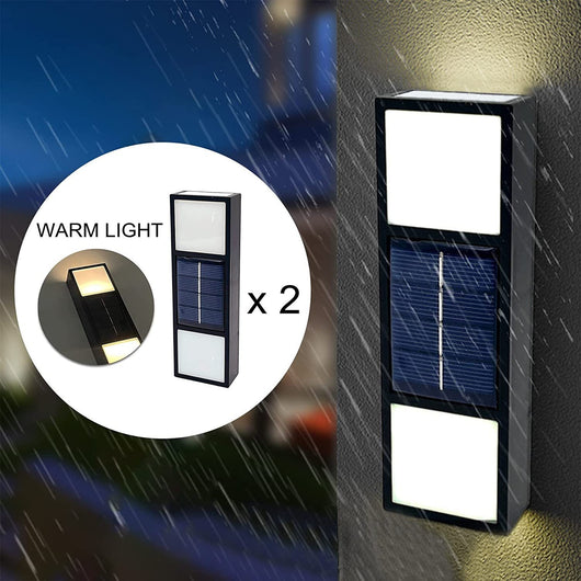 Lámpara Solar de Pared Exterior con Sensor Bidireccional y Atmósfera Decorativa - Image 16