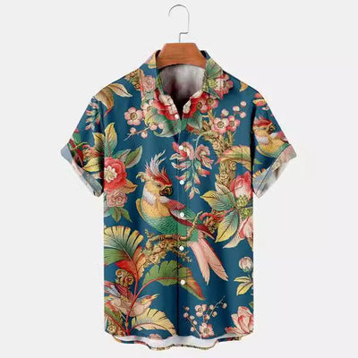 Camisa Hawaiana Estampada Casual para Hombre - Perfecta para Vacaciones - Image 3