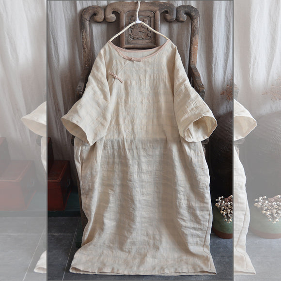 Bata Suelta Talla Grande con Cierre Hebilla Zen