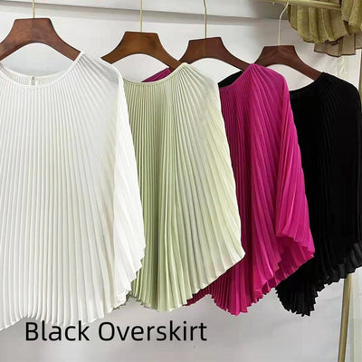 Blusa Elegante con Mangas Murciélago y Pliegues en Chifón - Image 8