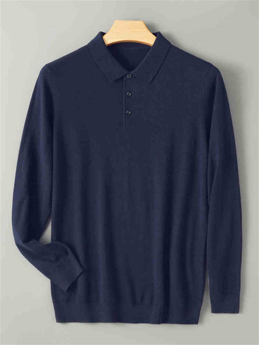 Suéter Cashmere Premium con Cuello Tipo Abrigo y Forro Térmico Grueso - Image 4