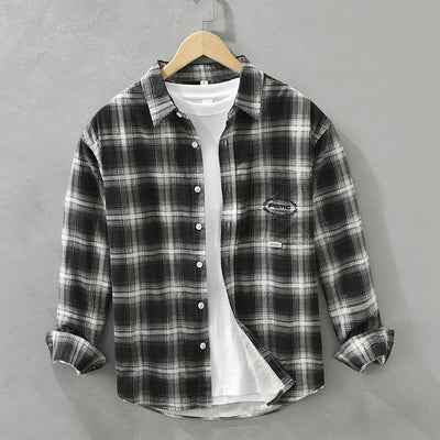 Camisa Cuadriculada Suelta y Cómoda para Hombre - Image 5