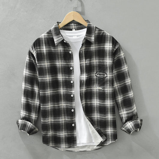Camisa Cuadriculada Suelta y Cómoda para Hombre - Image 5