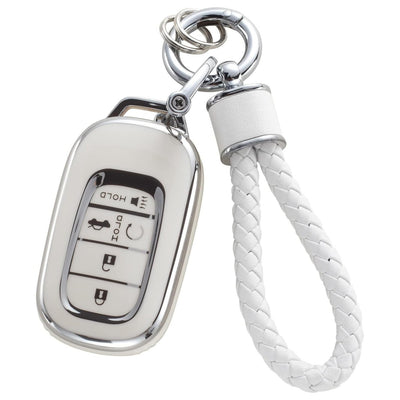 Funda Protectora para Llaves de Auto con Diseño Plateado y Llavero Elegante - Image 3