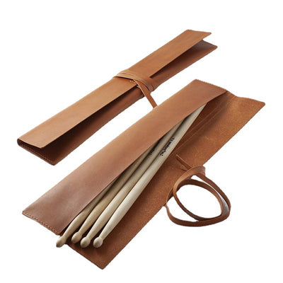 Estuche de Cuero para Baquetas - Pack Doble con Almacenamiento en Madera - Image 5