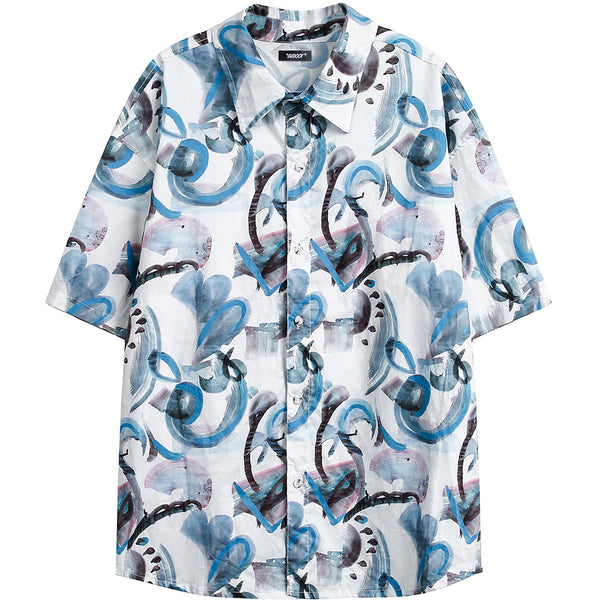 Camisa Hombre Estampado Graffiti Urbano