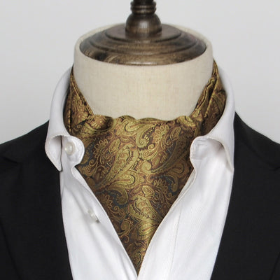 Camisa de Seda Estilo Vintage Británico con Pañuelo - Image 2