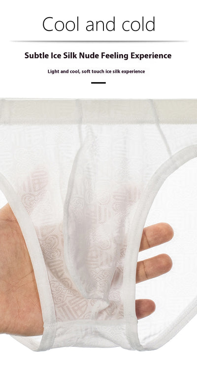 Calzoncillos Boxer Hombre Seda Hielo Diseño Jacquard Sexy - Image 14